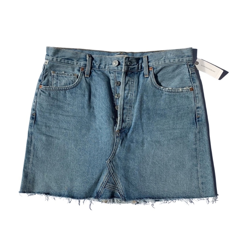 Citizens of Humanity Cut Off Denim Skirt